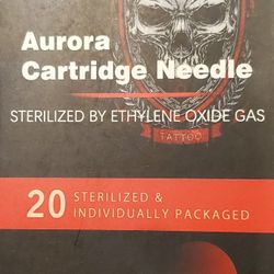 Aurora Cartrdge Needle 4 Boxes of 20 Individually Wrapped Cartridges 