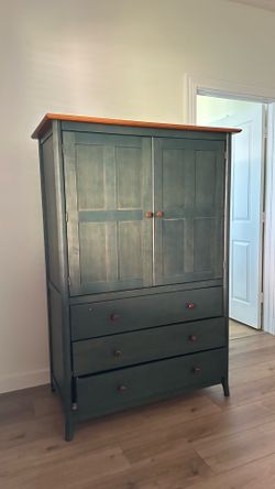Nadeau Sollid Wood Armoire Cabinet