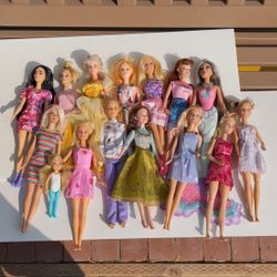 15 Barbie Dolls 