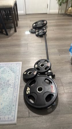 WIEGHTS SET-PB EXTRME- BAR AND 6 RUBBER PLATES