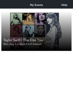Taylor Swift Eras Tour 8/7 2 Tickets