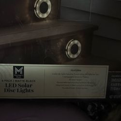 Six Pack Lead Solar Disc Lights