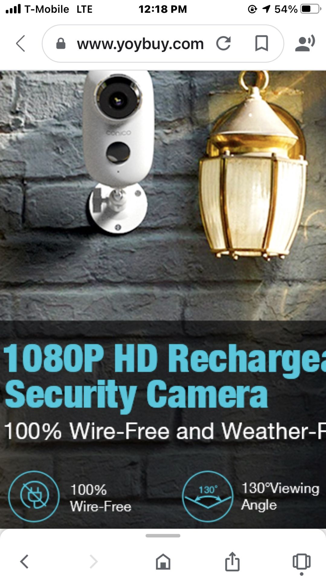 Conico security wireless camera