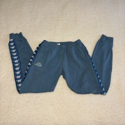 Kappa Women Blue Classic Fleece Sweatpants Jogger 