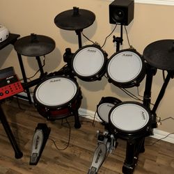 Alesis Nitro Pro(with a Alesis mini amp)