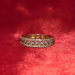 14k Yellow Gold Diamond Round Cut Ring 1.00 ctw