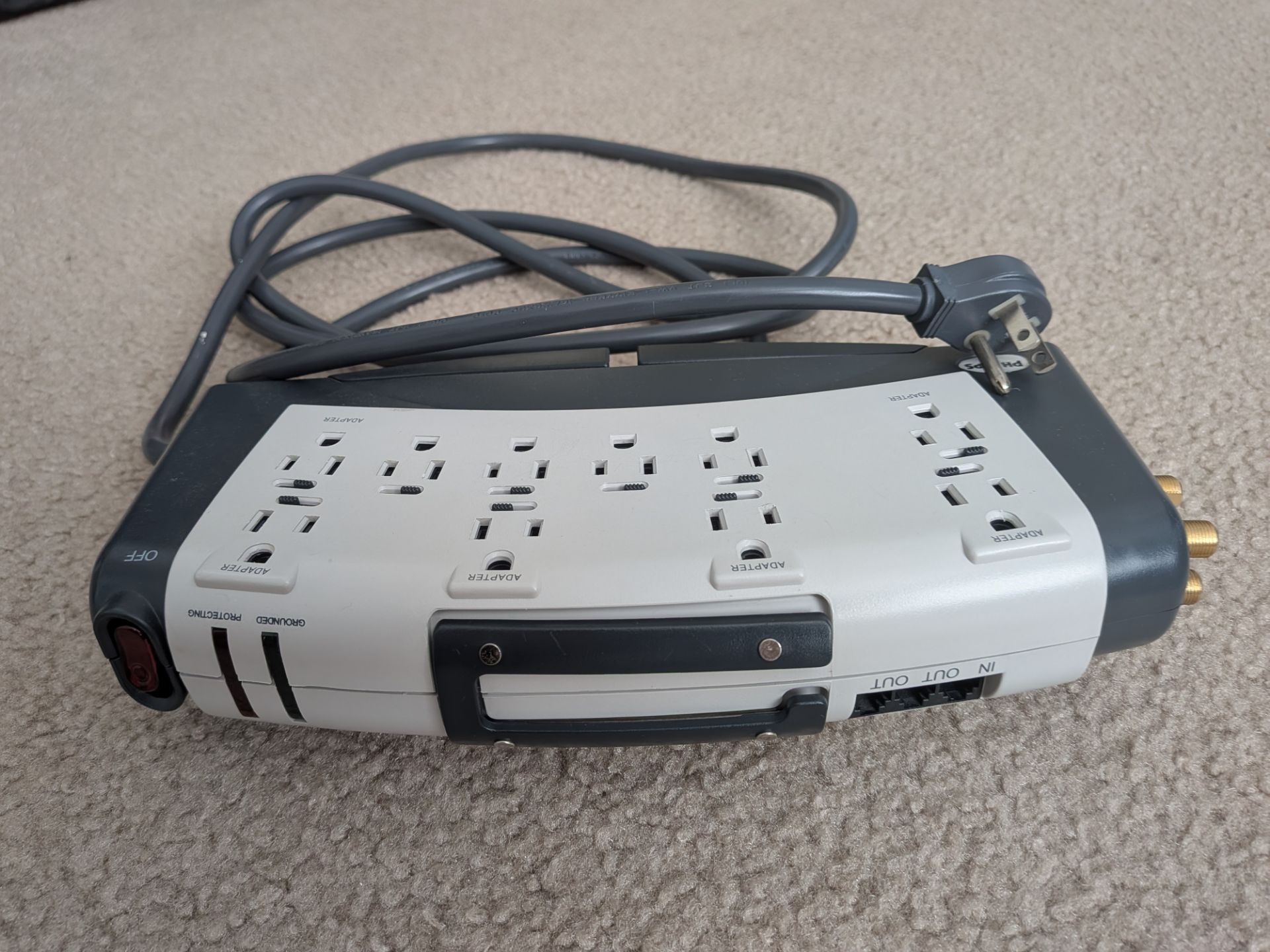Surge Protector Power Strips — SmartStrip + Philips Home Theater