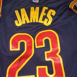LeBron James Coa Autograph Signed Jersey Auto Cleveland Cavaliers Lakers Auto 