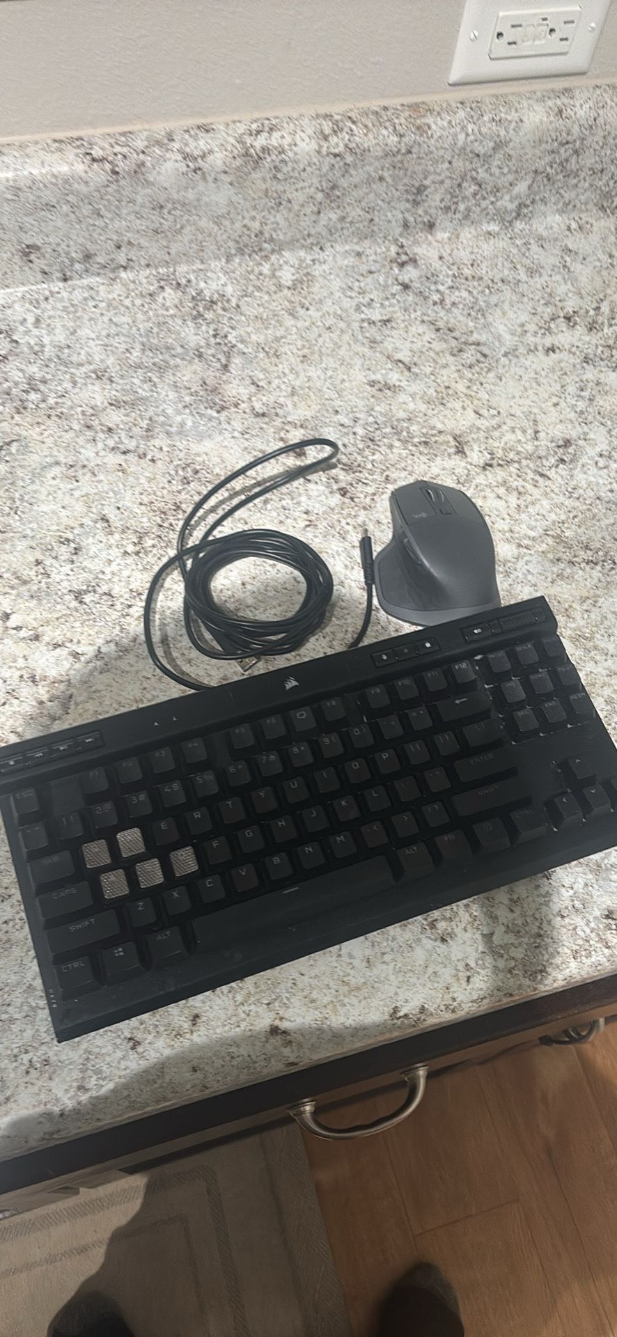 corsair keyboard and logitech mouse