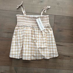 New Janie And Jack Plaid Top Size 3