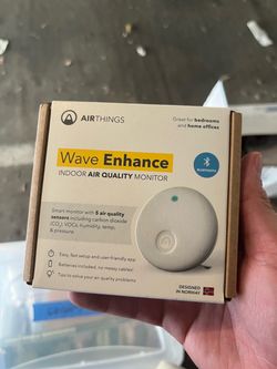 Airthings Wave Enhance Indoor Air Quality Monitor