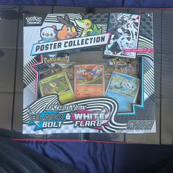 Pokemon Black Bolt and White Flare Poster Collection Box
