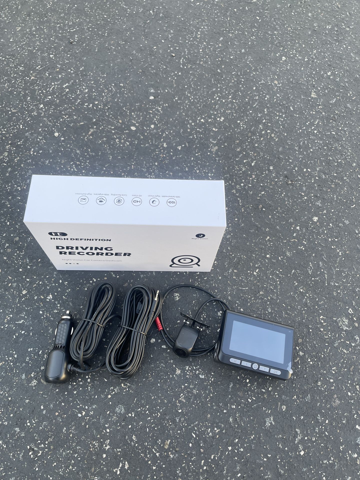 Front and Rear 4K/1080P Dash Camera with 32GB SD Card