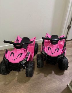 Kids Ride On Toy, 4-Wheeler  Like new barley used $130 for both Of $70 each
