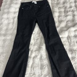 Women Black Flare Jeans Size 11