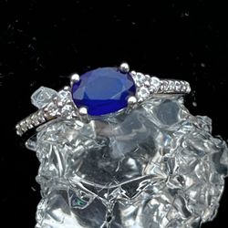 Tanzanite Blue Spinel  Ring  💍  925 Silver
