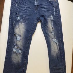 Dark Blue Rip Jeans 