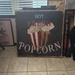 Movie Popcorn Painting