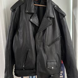Big Leather Biker Jacket