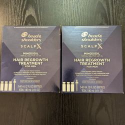 2pk Head & Shoulders Scalp X Minoxidil 5% Hair Regrowth Treatment Men’s BRAND NEW