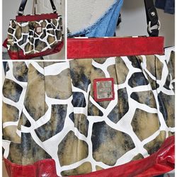 Very Large Giraffe Print Tote NEW