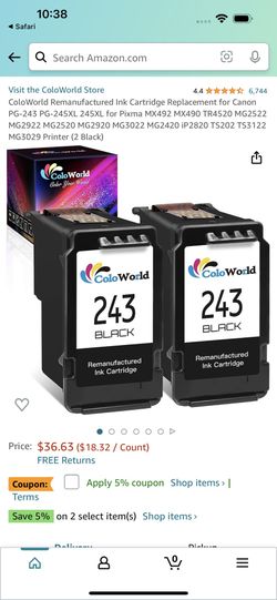 Printer Ink Cartridges Black 243