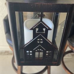Lantern Candle Holder And Candle 