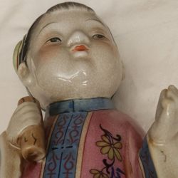 Asian Boy, Girl Porcelain 11 Inch 