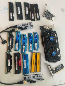 Ram - USB expansion - Mining GPU slots - GTX 970 4GB - CPU coolers