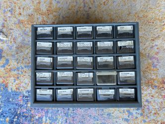 plastic storage organizer for small hardware components