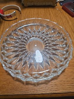 Vintage set of 4 6 1/2" candy and nut plate