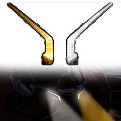 SAUTVS Front LED Signature Lights Fang Turn Signal Lights Assembly for Can-Am Maverick X3 XDS XRS Max Turbo R Trail Sport Max 2017-2025 Accessories