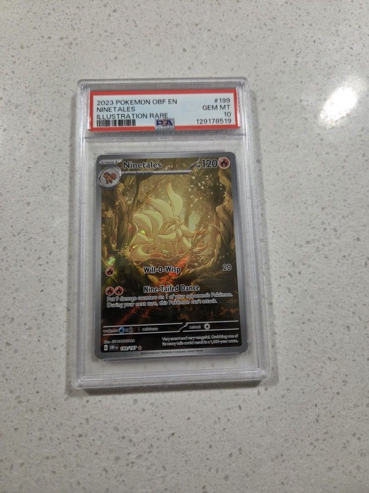 Ninetales Obsidian Flames PSA 10