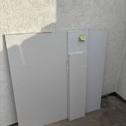 1/2 sheet of 5/8 sheet rock & smaller extra pieces