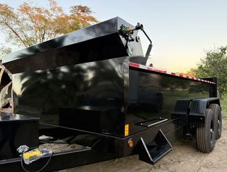 New 8X2X14 Scissor Lift Hydraulic Dump Trailer Fully Loaded 💪🏻