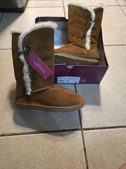 New Suede Chestnut boots