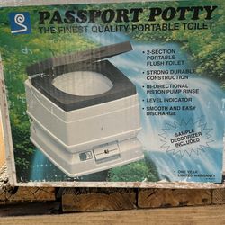 camping passport potty new in box