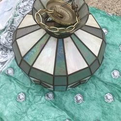 Vintage Stained Glass Lamp