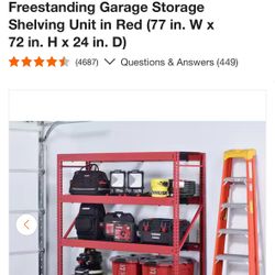 4-Shelf Metal Industrial Duty Freestanding Garage Storage