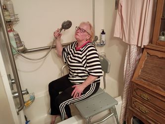 Shower chair adjustable