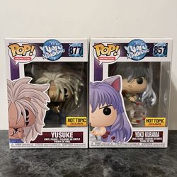 Funko Pop Yu Yu Hakusho Hot Topic Exclusive Yusuke And Yoko Kuram