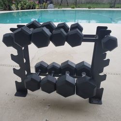 Dumbbells With Rack