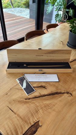 Kamikoto Japanese Honshu Steel 13 Inch Knife with Box & COA