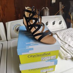 CITY CLASSIFIED Gage  Wedge Sandals  NEW