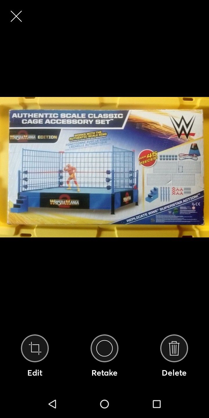 WWE authentic steel cage