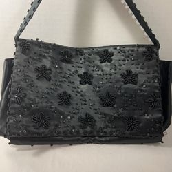 La Regale Vintage Beaded Evening black Bag