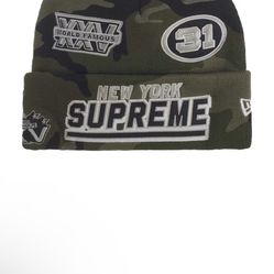 Supreme Camo Football Beanie 