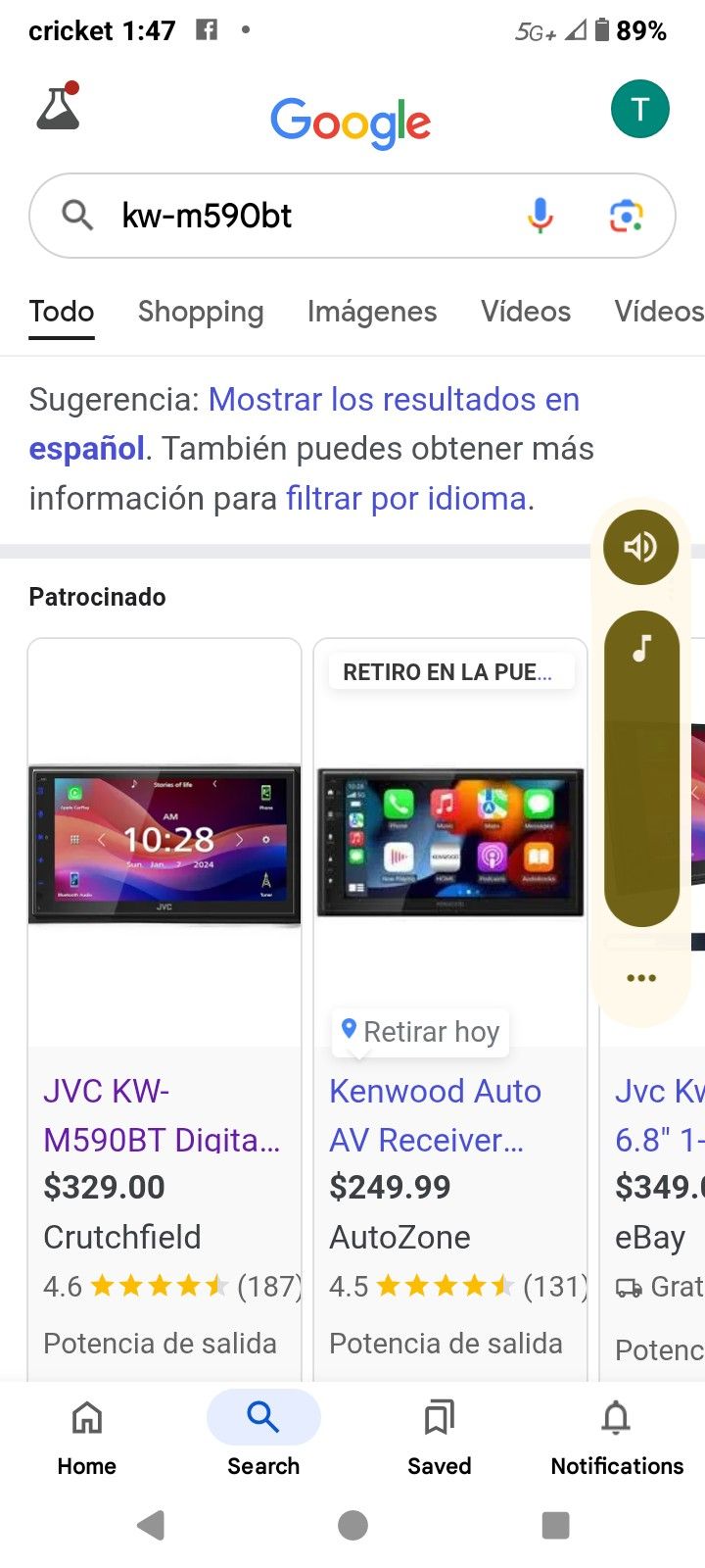 Jvc Doblé Din W Apple Car Play