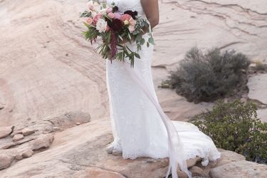 Wedding Bouquet rose ribbon