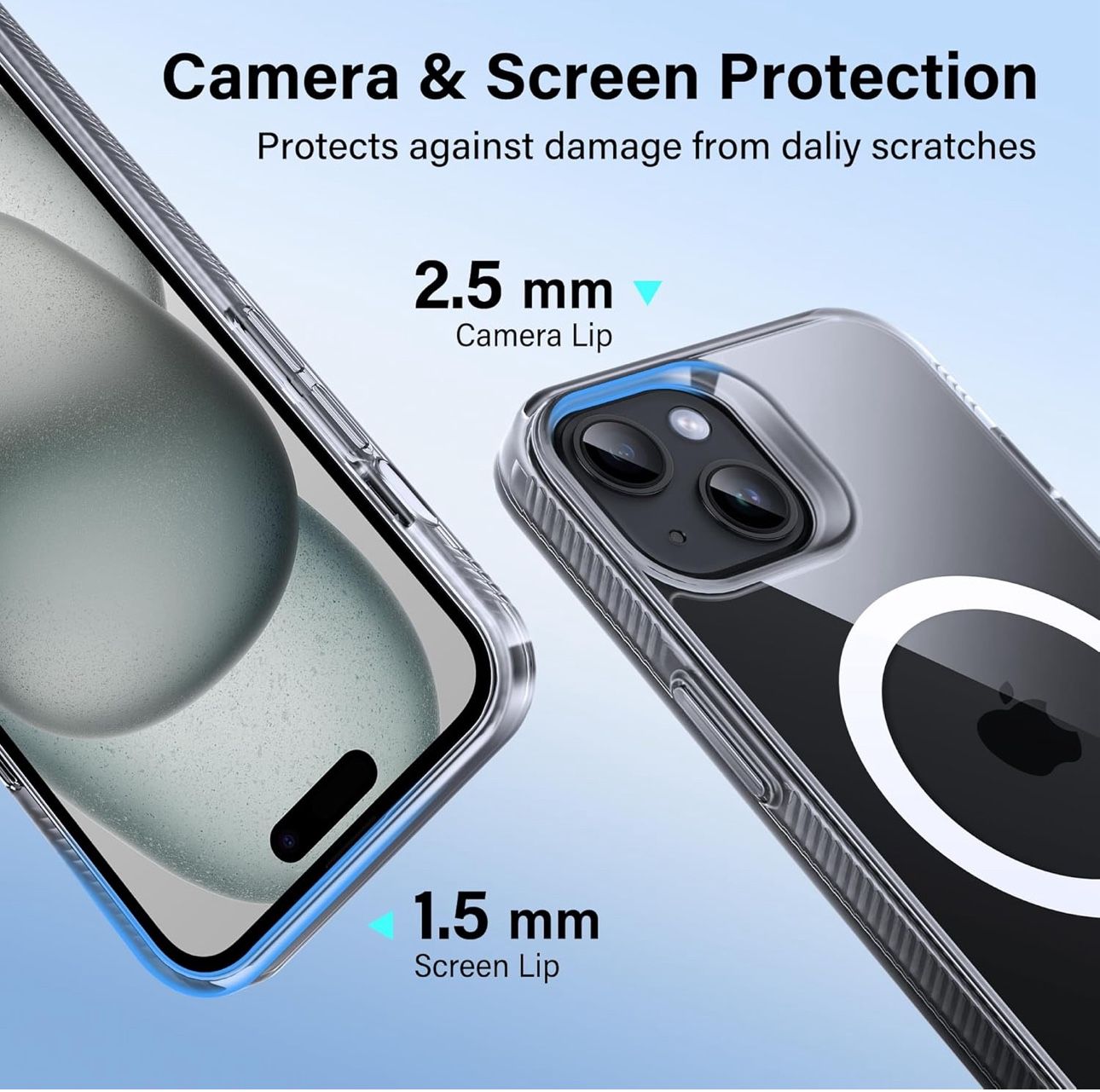 Magnetic MagSafe Clear Case for iPhone 15 New Condition